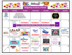 ✨May 2026 Activity Calendar ✨